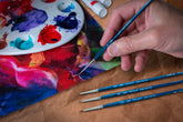 BelleAqua® 4pc Perfect Detail Watercolor Set | Short Handle | BA-2701S